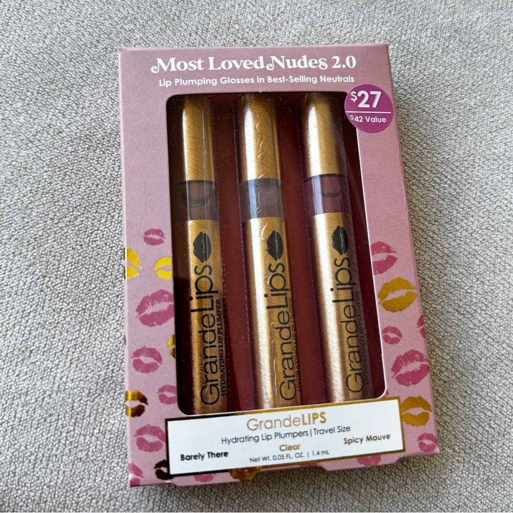 GRANDELASH HYDRATING LIP PLUMPER TRIO SET - GRANDE LIP GLOSS SET